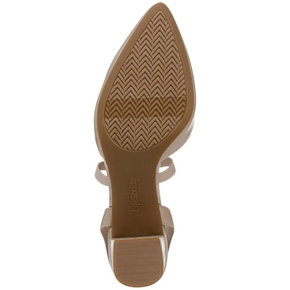 Life Stride Women's April Slingback Block Heel in Nude. Size 7 1/2. - Picture 4 of 9